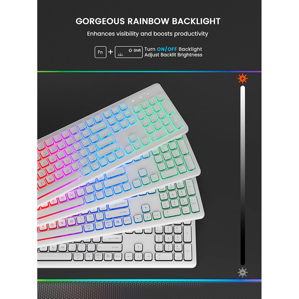 Backlit Wireless Keyboard and  - Gaming Keyboard Mouse Set avaliação e preço