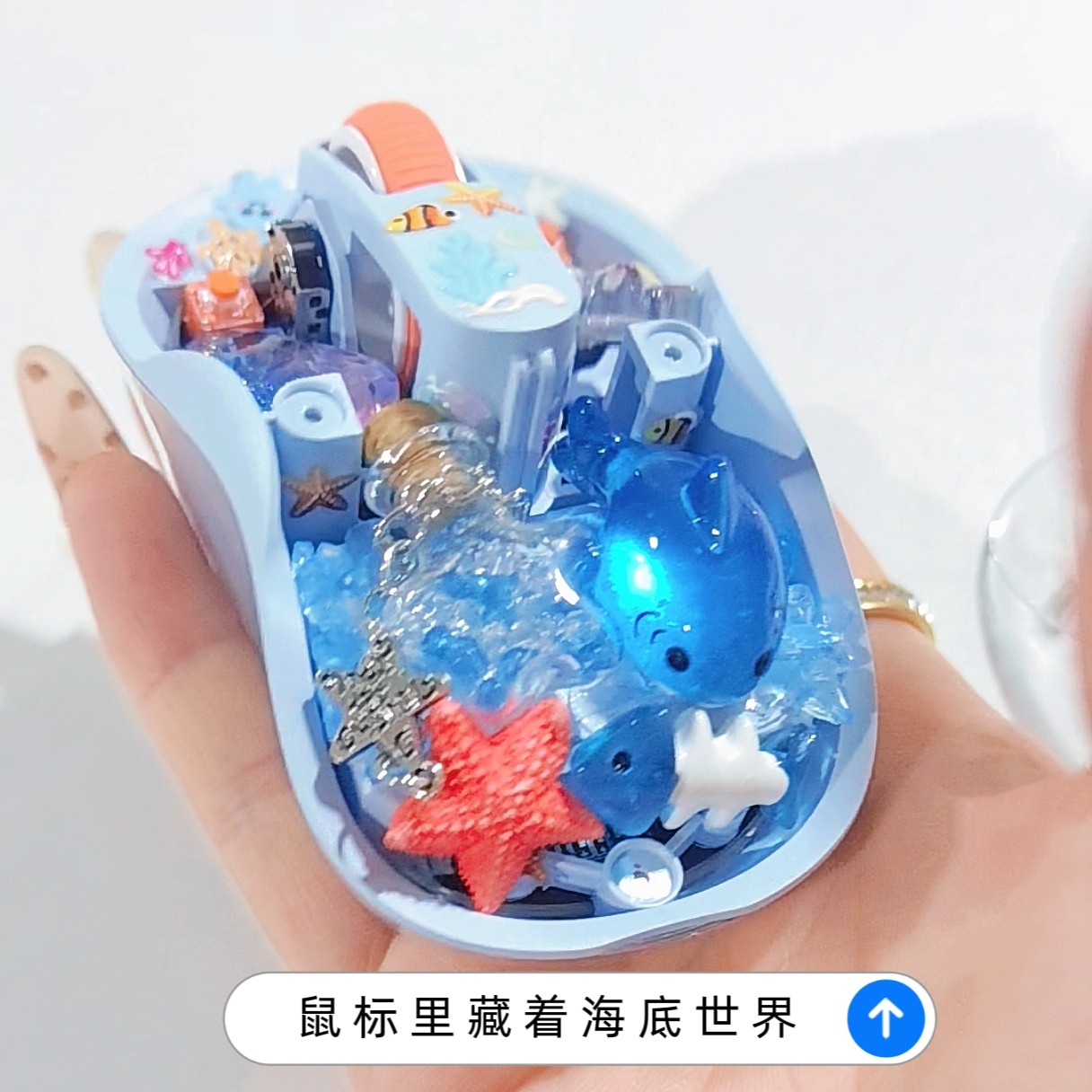 Whale/Starfish Handmade Transp - Keyboard Gaming Transparent avaliação e preço