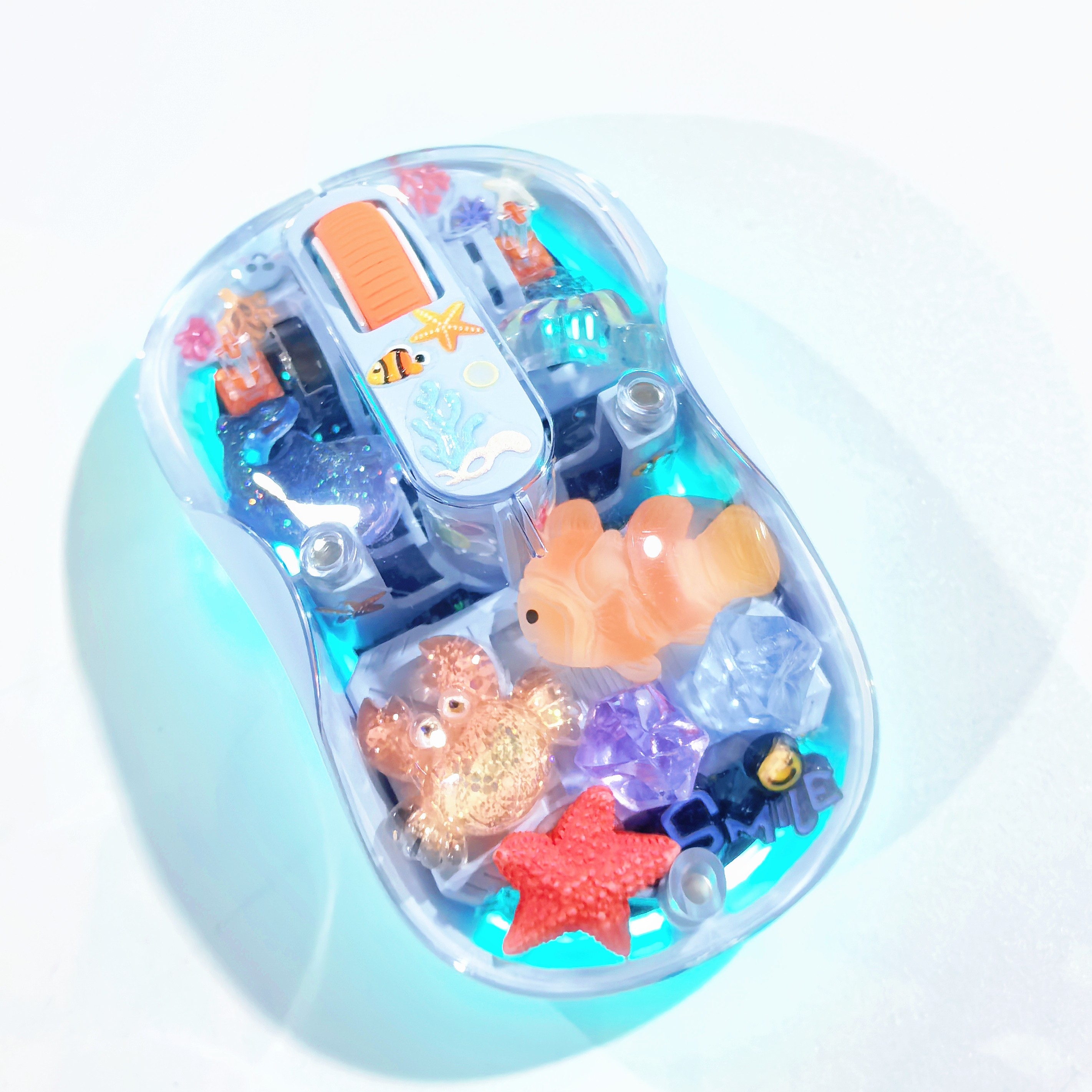 Whale/Starfish Handmade Transp - Keyboard Gaming Transparent avaliação e preço