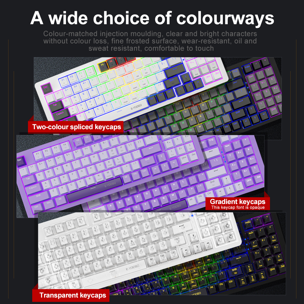 E-YOOSO Z94 USB Mechanical Gam - Gaming Keyboard Blue Switches avaliação e preço